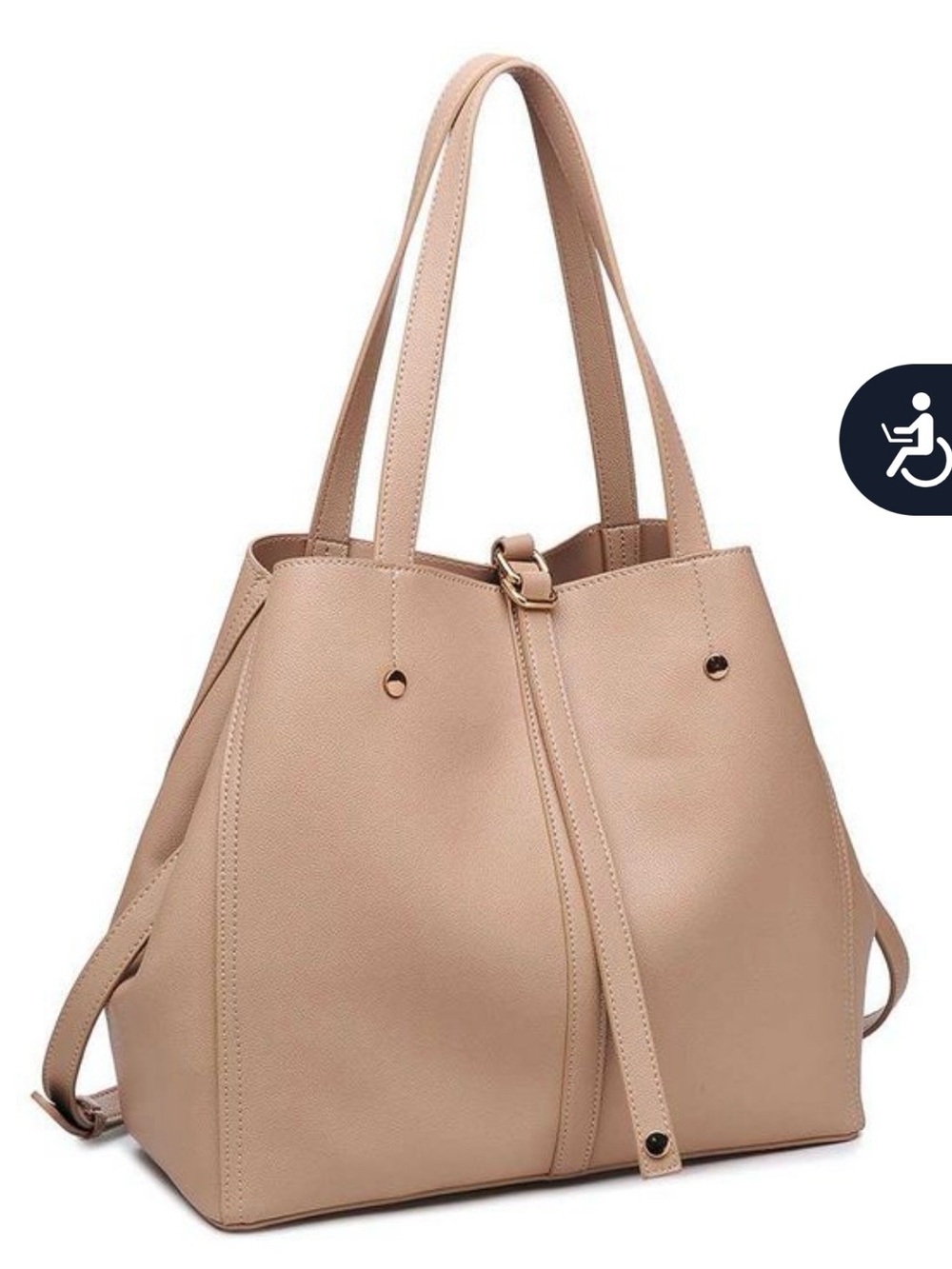 JOSEPHINE FAUX LEATHER 2 IN 1 SATCHEL BAG